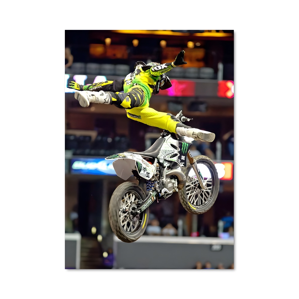 Poster Nitro Stunt – affiche Motocross freestyle